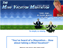 Tablet Screenshot of mindvacationmeditation.com